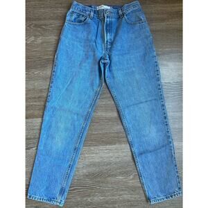 Vintage Y2K Levis 550 Classic Relaxed Tapered Mom Jeans Womens 10 30”Blue Denim